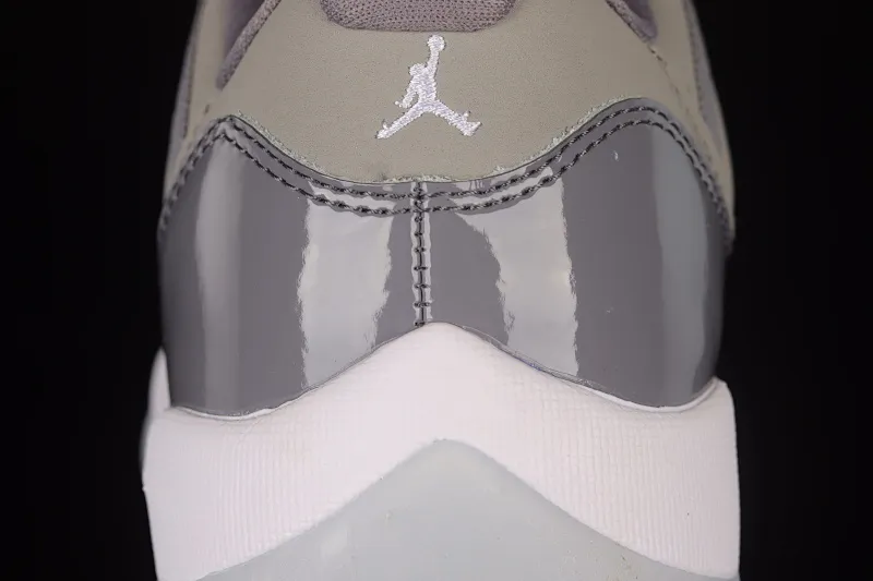 All categories Air Jordan Jordan series basketball shoes Air Jordan 11 #ZG version Air Jordan 11 Low Bred AJ11 Joe 11 new cool gray first layer genuine carbon low-top basketball shoes 528896-003